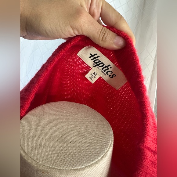 Haptics Santa Claus sparkly fuzzy knit sweater - Picture 5 of 7